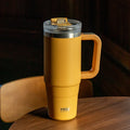 Tumbler Bottle Stainless Steel 900/1200ML, Car Mug With Handle Straw Thermal Iced Travel Vacuum Insulated Coffee Hot Cup