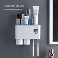 Bathroom Accessories Set Magnetic Adsorption Toothbrush Holder Automatic Toothpaste Dispenser with Cup Wall Mount Storage Rack