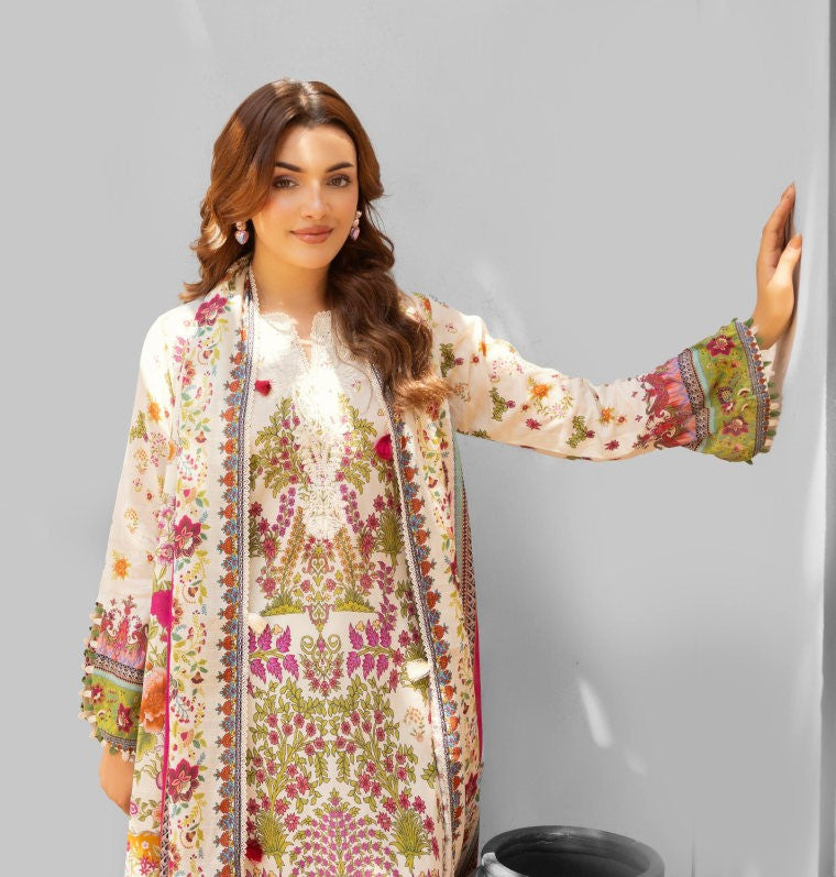 Premium GULLBANO Unstitched Three Piece’25 VOLUME - 10