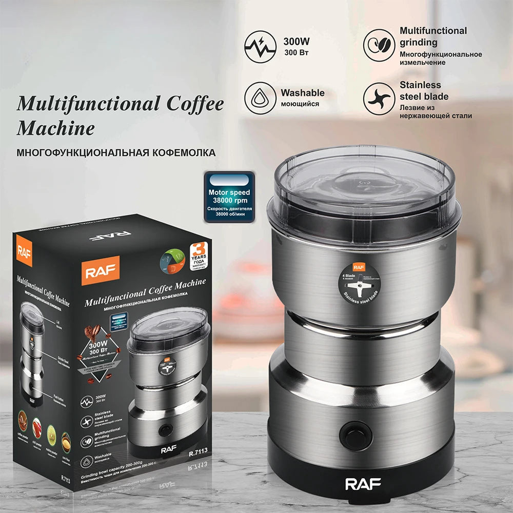 2 in1 Electric Juicer and Masala Grinder Electric Grinder Household Coffee Grinder Multifunctional Kitchen Nut Spice and Grain Fast Grinder Four Blade Food Grinder