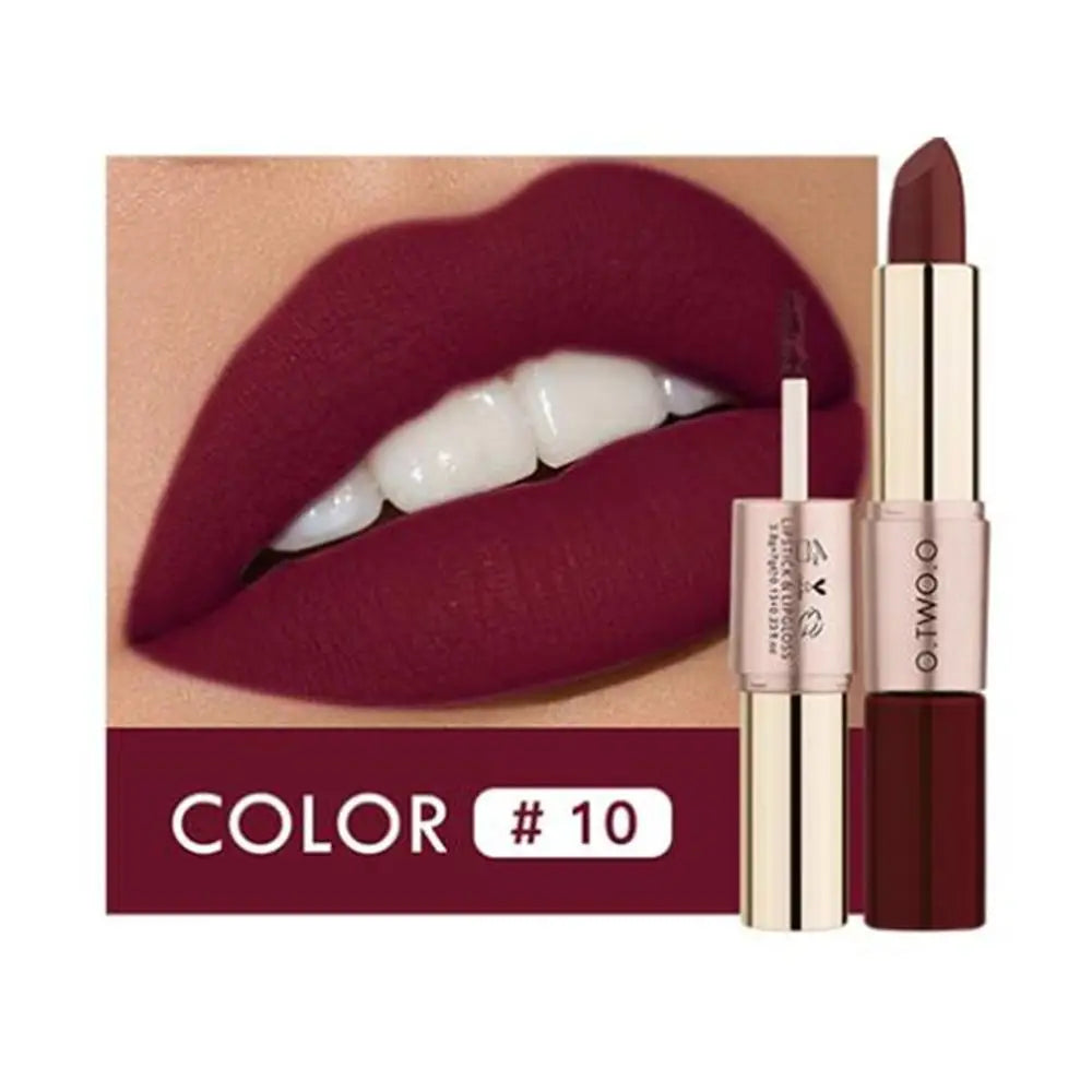 O.TWO.O 12 Colors Makeup Lipstick Lip Gloss Sexy Red Lip Stick Waterproof Moisture Lips Cosmetics Matte Lipsticks