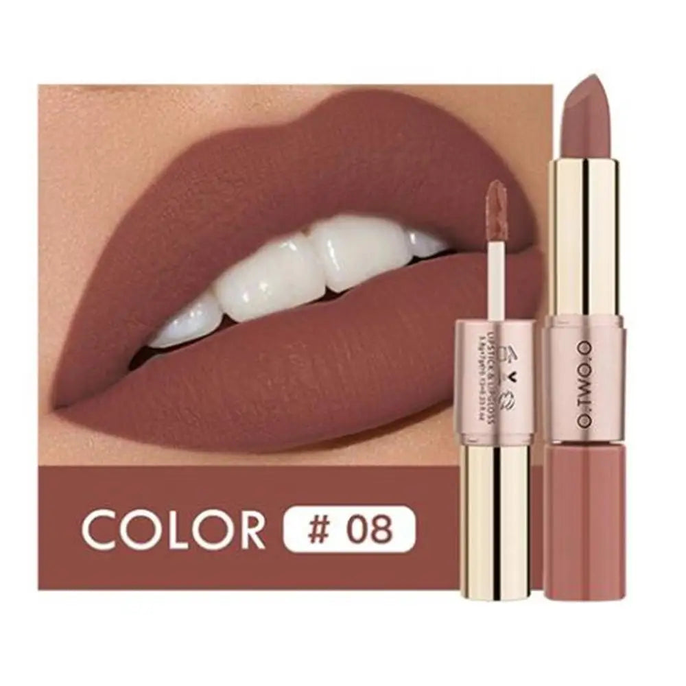 O.TWO.O 12 Colors Makeup Lipstick Lip Gloss Sexy Red Lip Stick Waterproof Moisture Lips Cosmetics Matte Lipsticks