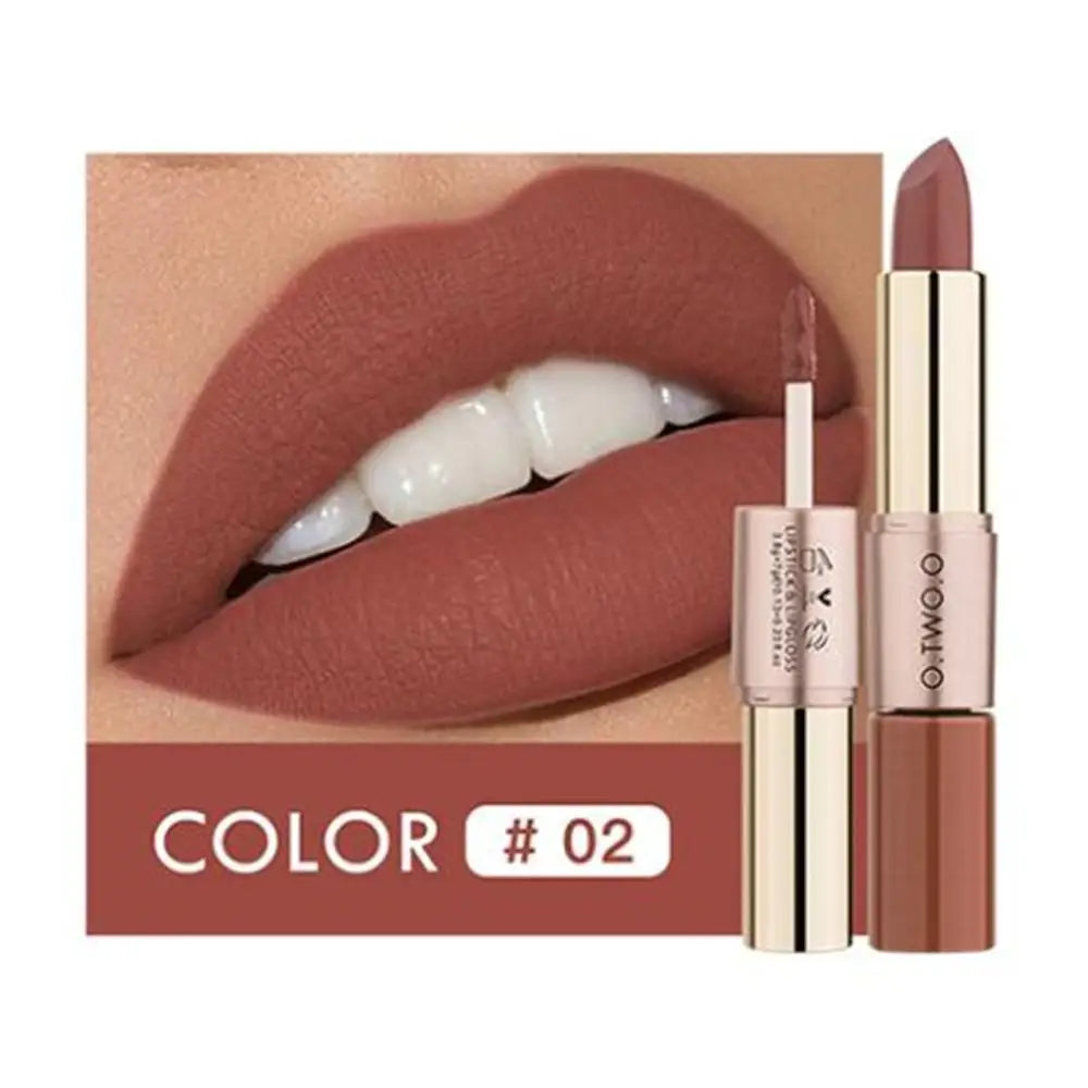 O.TWO.O 12 Colors Makeup Lipstick Lip Gloss Sexy Red Lip Stick Waterproof Moisture Lips Cosmetics Matte Lipsticks