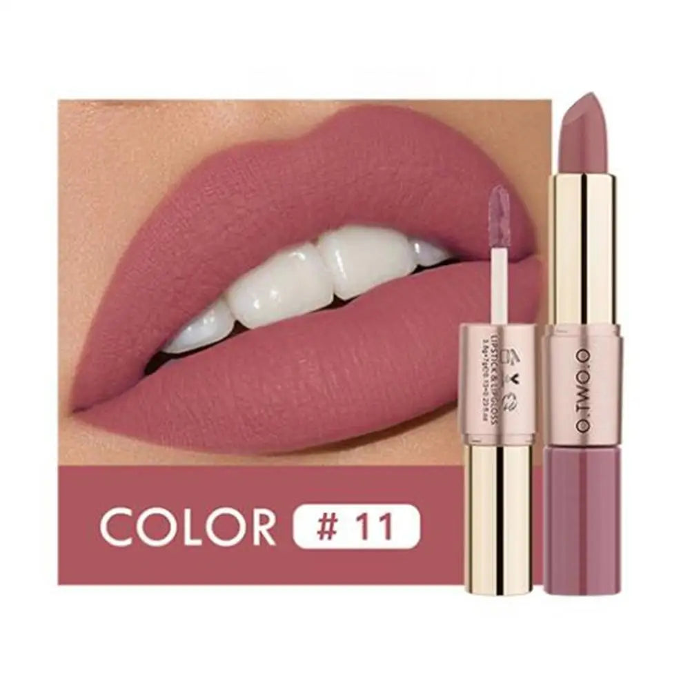O.TWO.O 12 Colors Makeup Lipstick Lip Gloss Sexy Red Lip Stick Waterproof Moisture Lips Cosmetics Matte Lipsticks