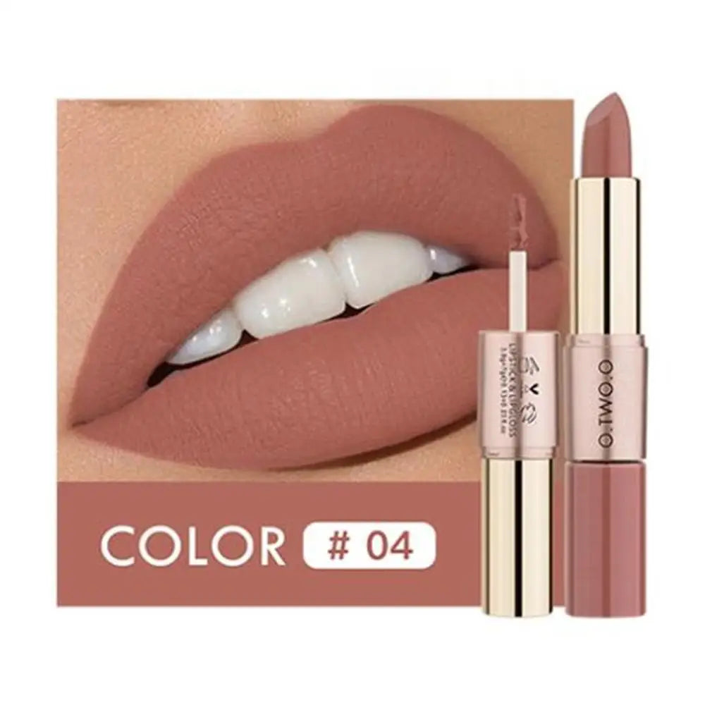 O.TWO.O 12 Colors Makeup Lipstick Lip Gloss Sexy Red Lip Stick Waterproof Moisture Lips Cosmetics Matte Lipsticks