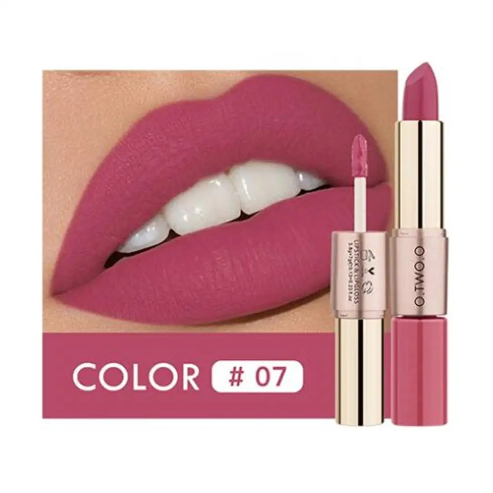 O.TWO.O 12 Colors Makeup Lipstick Lip Gloss Sexy Red Lip Stick Waterproof Moisture Lips Cosmetics Matte Lipsticks