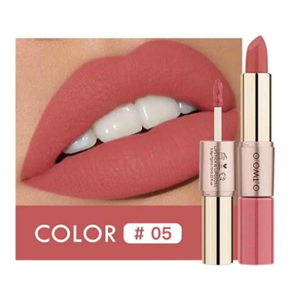 O.TWO.O 12 Colors Makeup Lipstick Lip Gloss Sexy Red Lip Stick Waterproof Moisture Lips Cosmetics Matte Lipsticks