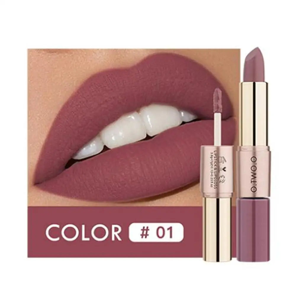 O.TWO.O 12 Colors Makeup Lipstick Lip Gloss Sexy Red Lip Stick Waterproof Moisture Lips Cosmetics Matte Lipsticks