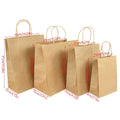 Kraft Paper Bags With Twisted Handles Assorted Sizes Brown Paper Bags For Wedding Party Small Business Shopping Bags
