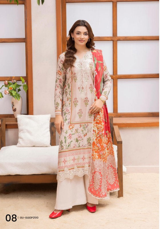 Premium GULLBANO Unstitched Three Piece’25 VOLUME - 10
