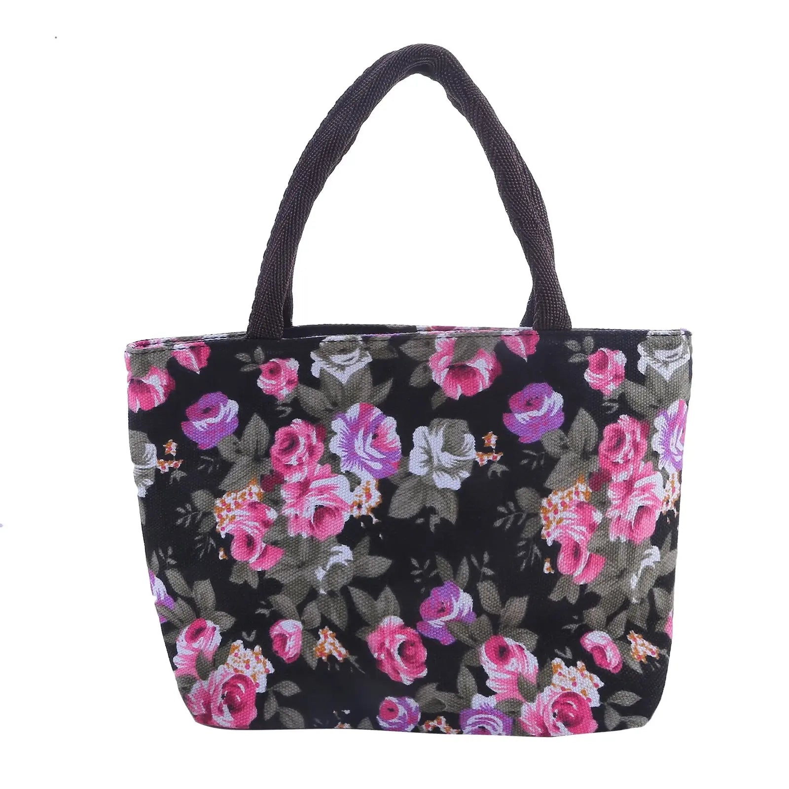 Women Bag Canvas Floral Shoulder Bag Large Capacity Printed Shopping Bag Female Fashion Casual Handbag