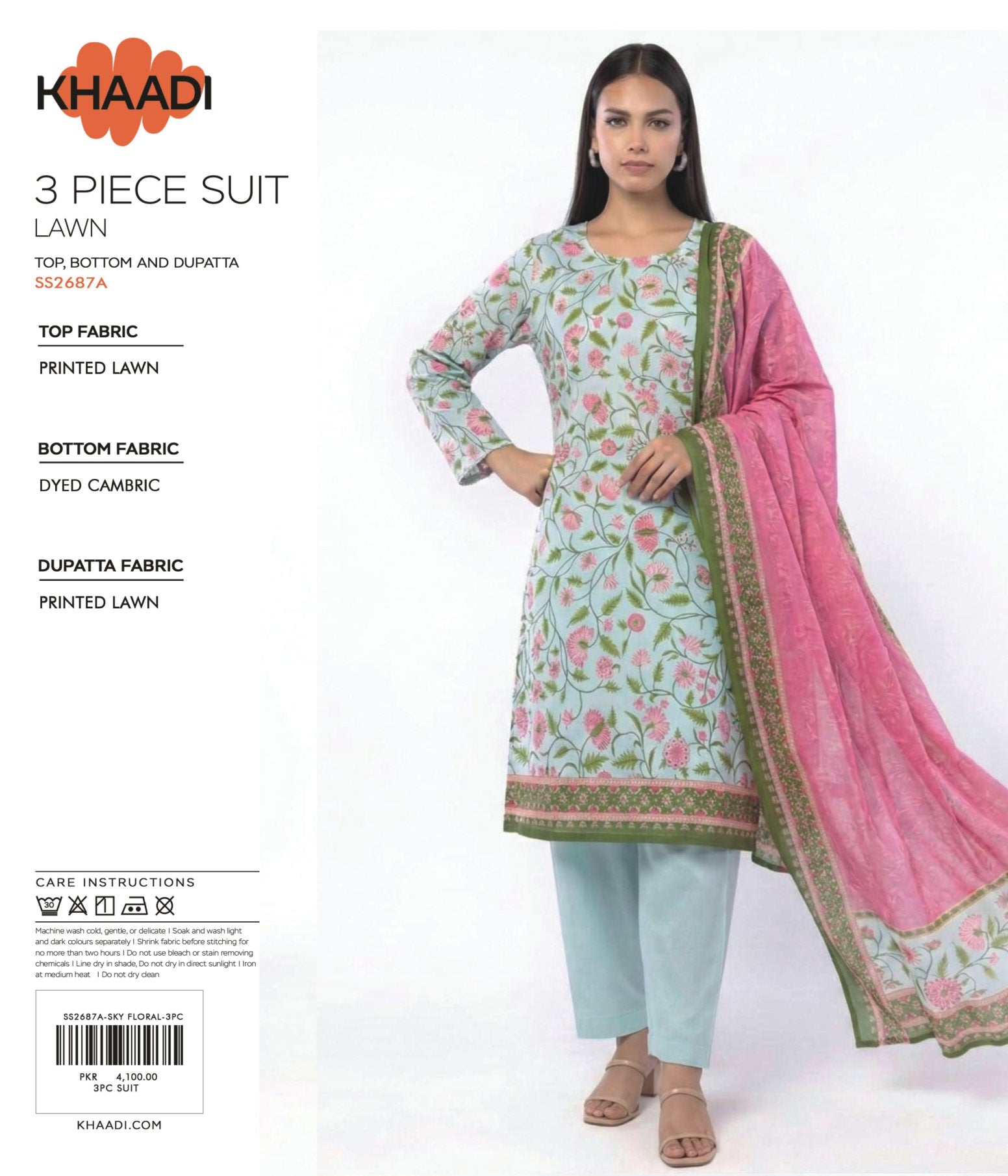 KHAADI OFICIAL LAWN 3PC COLLECTION NEW LAUNCHING OF 2026