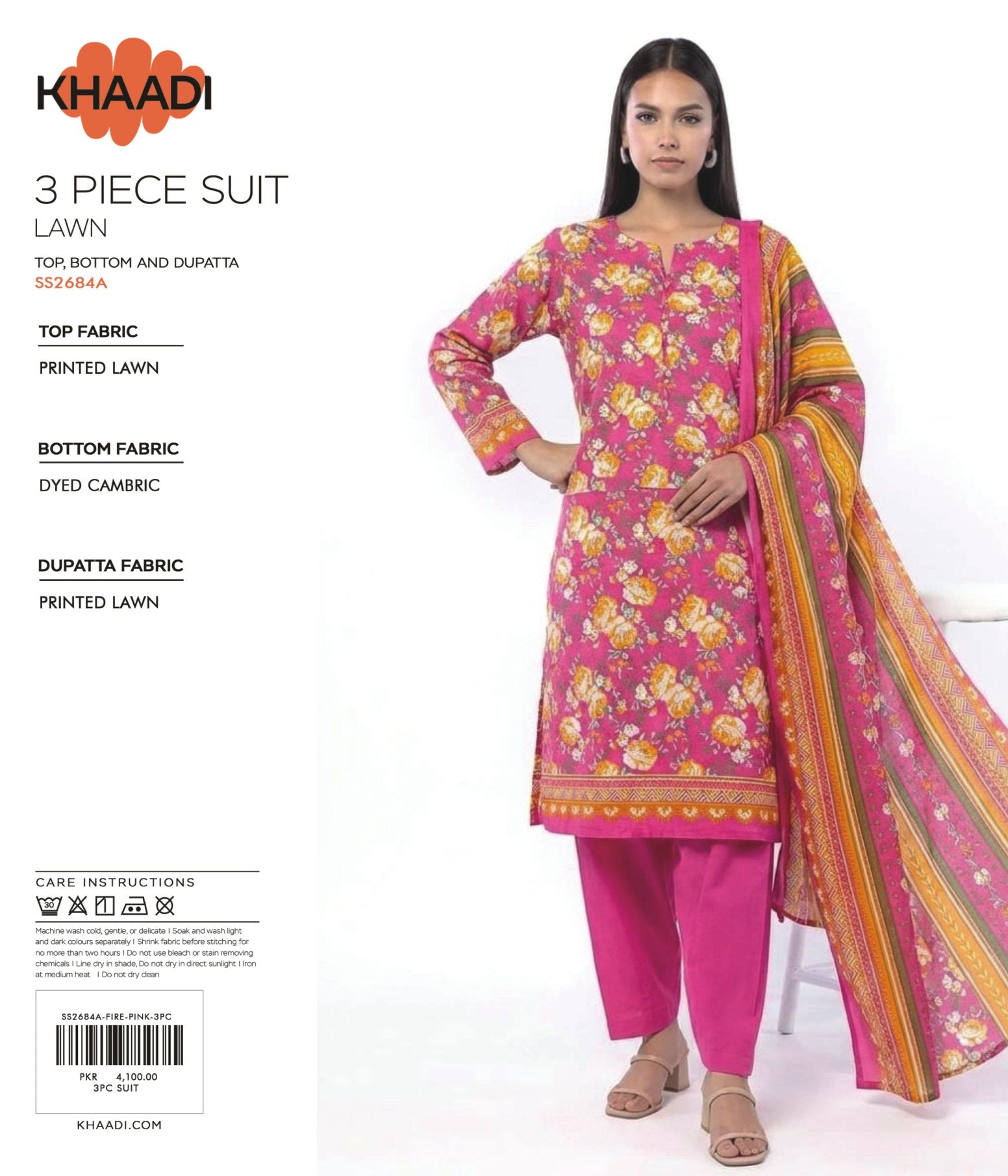 KHAADI OFICIAL LAWN 3PC COLLECTION NEW LAUNCHING OF 2026