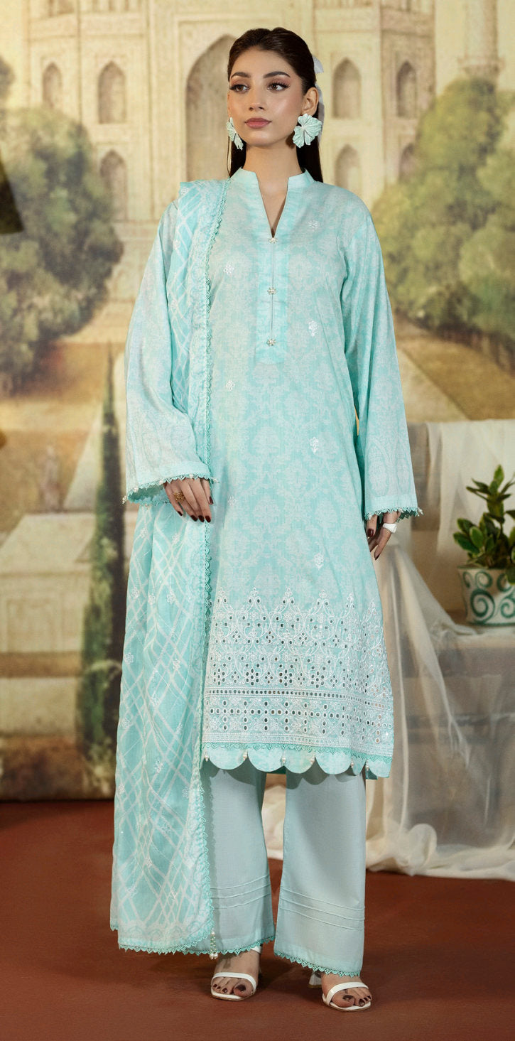 SALINA EMBROIDERED LAWN WITH CUTWORK DUPATTA COLLECTION Pack of 10 Suits