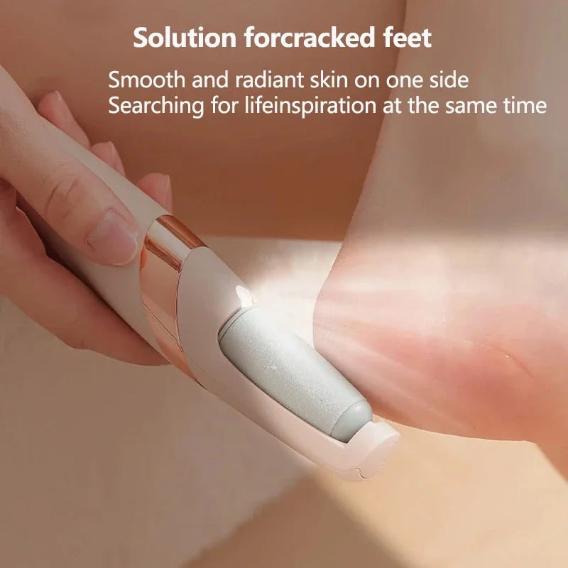 USB Rechargeable Electric Foot File Foot Pedicure Tools Grinder Dead Skin Callus Remover Hard Cracked Remove Callus Rubbing Pedicure FootCare