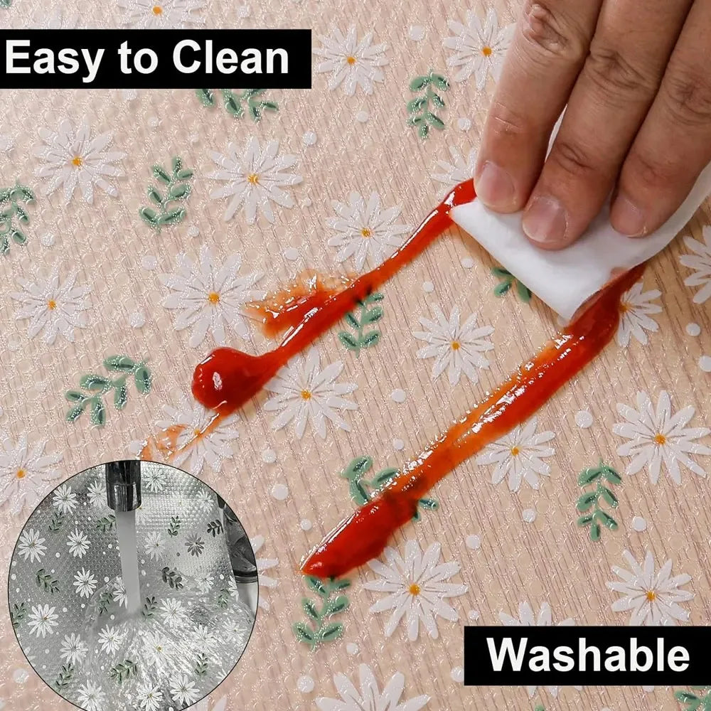 Table mat, kitchen cabinet liner, EVA, non-sticky, waterproof, anti-slip, dust-proof, refrigerator and dining table mat, for hom