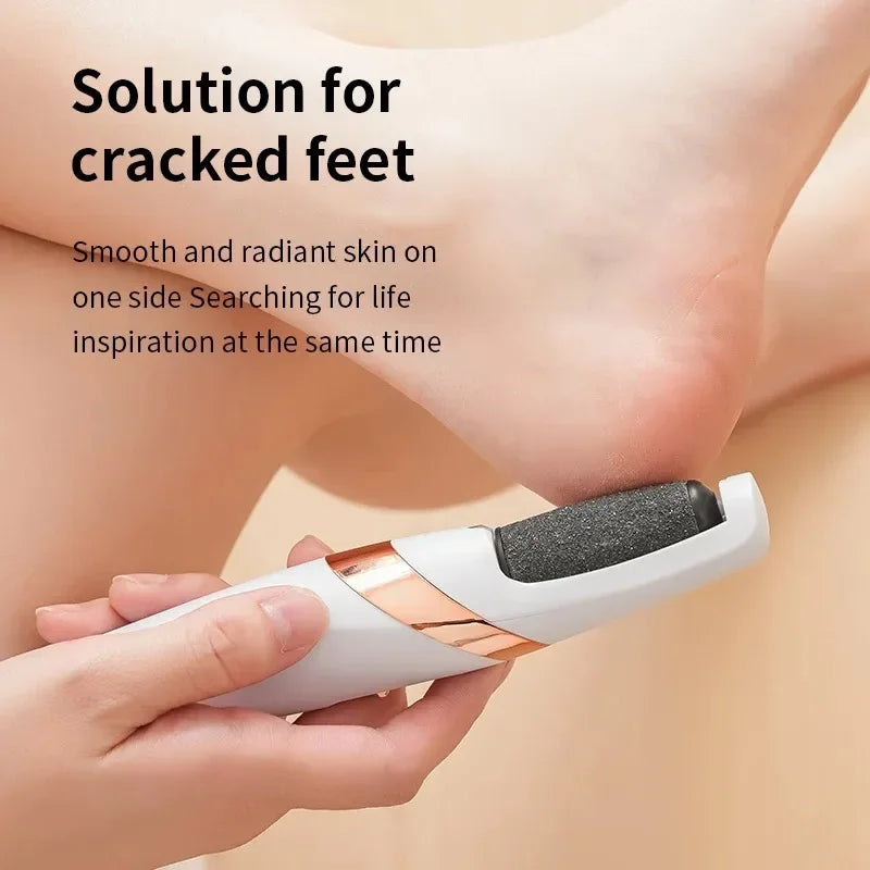 USB Rechargeable Electric Foot File Foot Pedicure Tools Grinder Dead Skin Callus Remover Hard Cracked Remove Callus Rubbing Pedicure FootCare