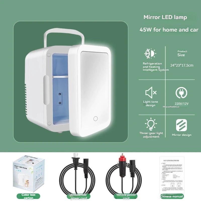 4-Liter Mini Portable Refrigerator – Compact Cooling Fridge for Office, Car, Hostel, Outdoor Use, Medical & Skincare Storage