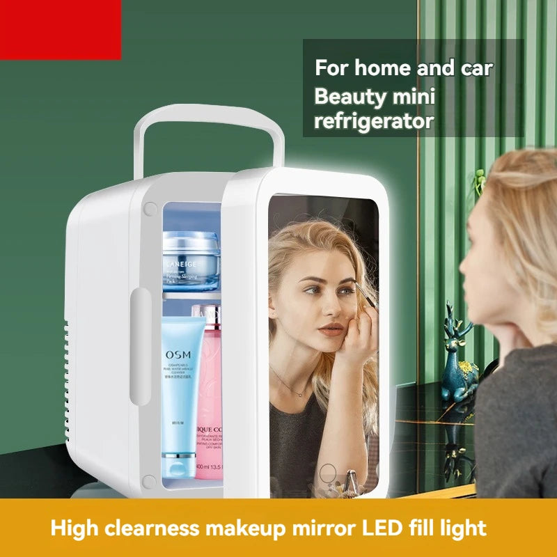 4-Liter Mini Portable Refrigerator – Compact Cooling Fridge for Office, Car, Hostel, Outdoor Use, Medical & Skincare Storage