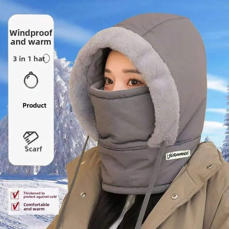 Winter Breathable Thermal Face Mask Balaclava – Windproof Cold Weather Neck Scarf with Full Face & Visor Coverage