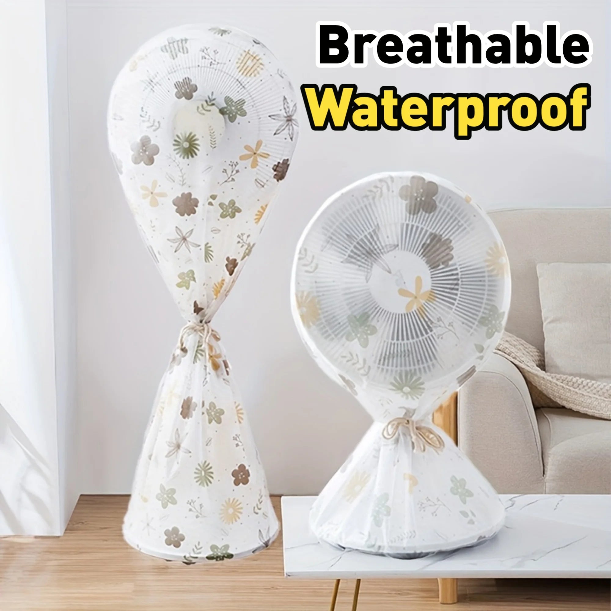 Pedestal Fan Floor Fan Cover Washable Waterproof Dustproof Standing Round Electric Fan Protective Cover Household Universal Storage Cover