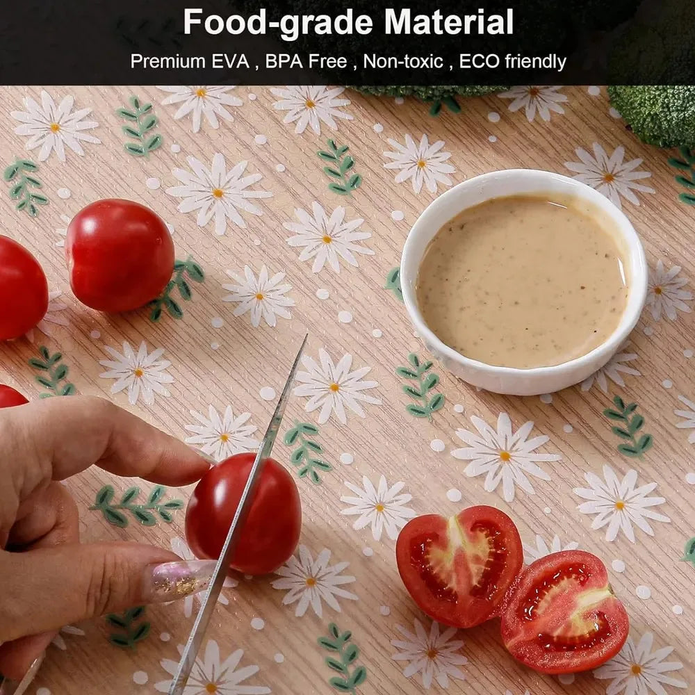 Table mat, kitchen cabinet liner, EVA, non-sticky, waterproof, anti-slip, dust-proof, refrigerator and dining table mat, for hom