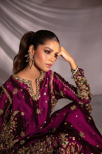 Elegant Luxury Embroidered Women’s Suit with Premium Fabric, Handcrafted Detailing and Formal Festive Appeal