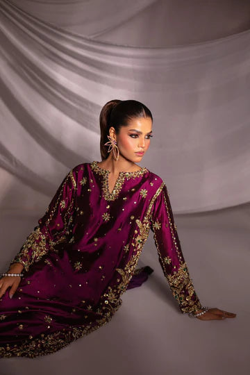 Elegant Luxury Embroidered Women’s Suit with Premium Fabric, Handcrafted Detailing and Formal Festive Appeal