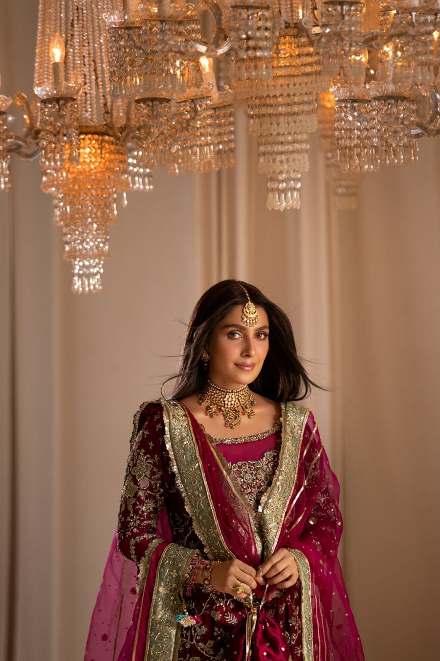 Elegant Sheesha Silk Shirt and Trouser with Hand Embellishment and Organza Dupatta