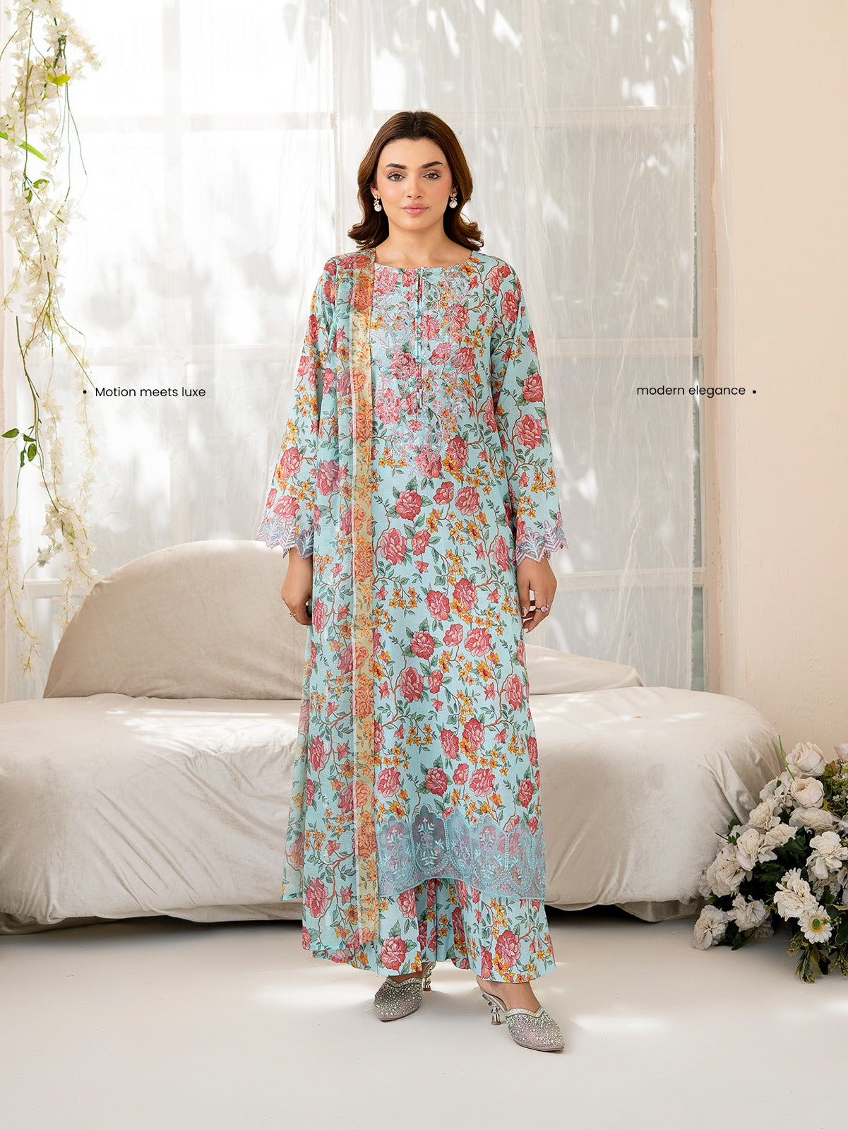 NOVA#03 -2025 By BRENISH FABRICS Printed LAWN EMB Collection