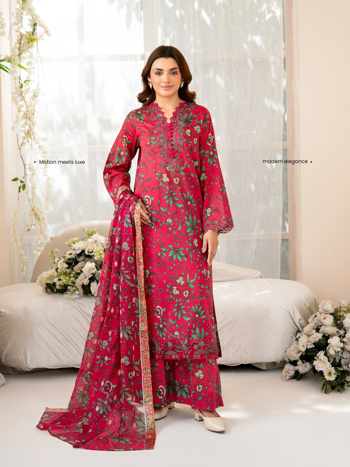 NOVA#03 -2025 By BRENISH FABRICS Printed LAWN EMB Collection