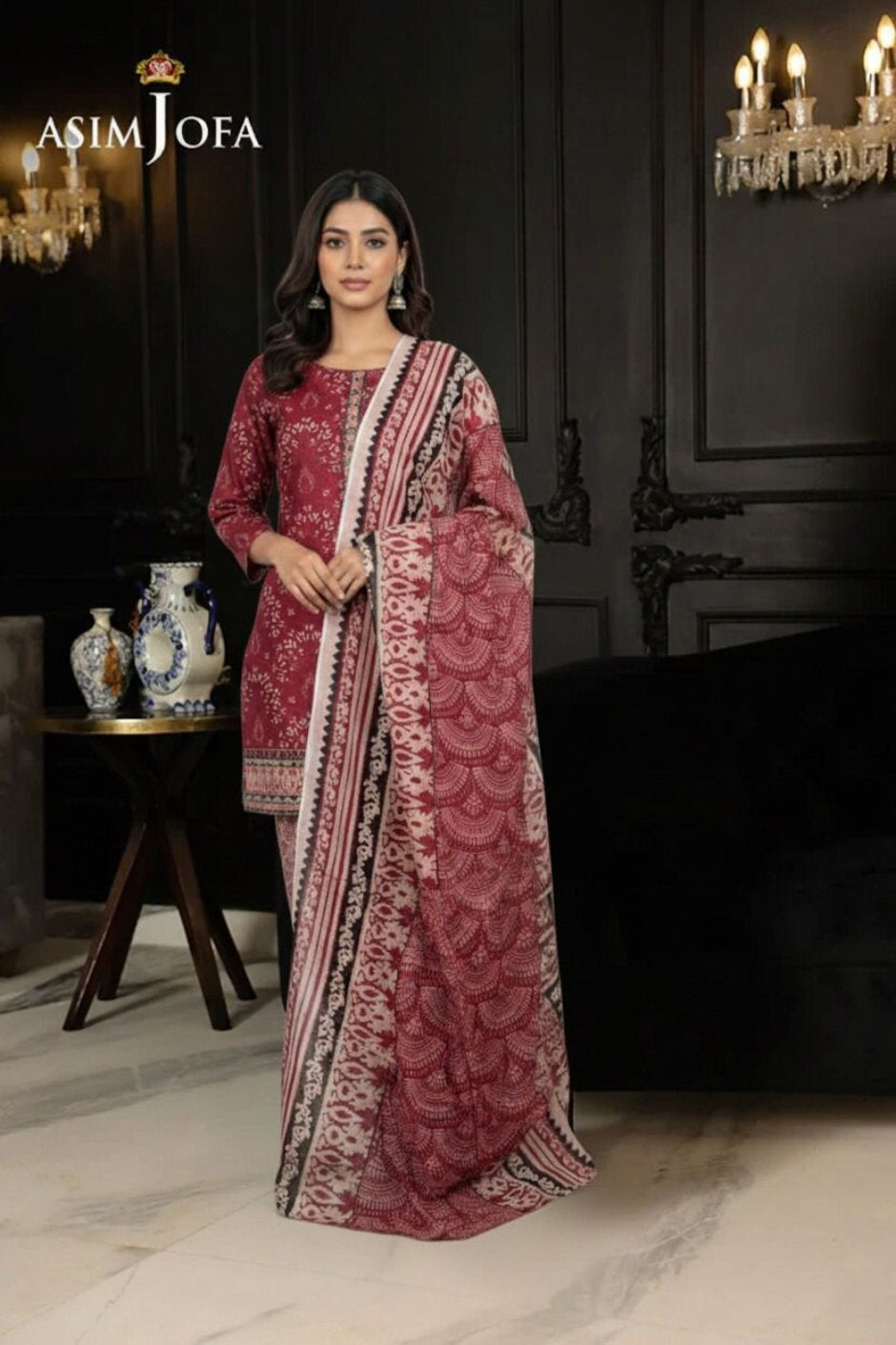 Asim JofaSummer Unstitched 3pc lawn Digital collection Summer season 2026