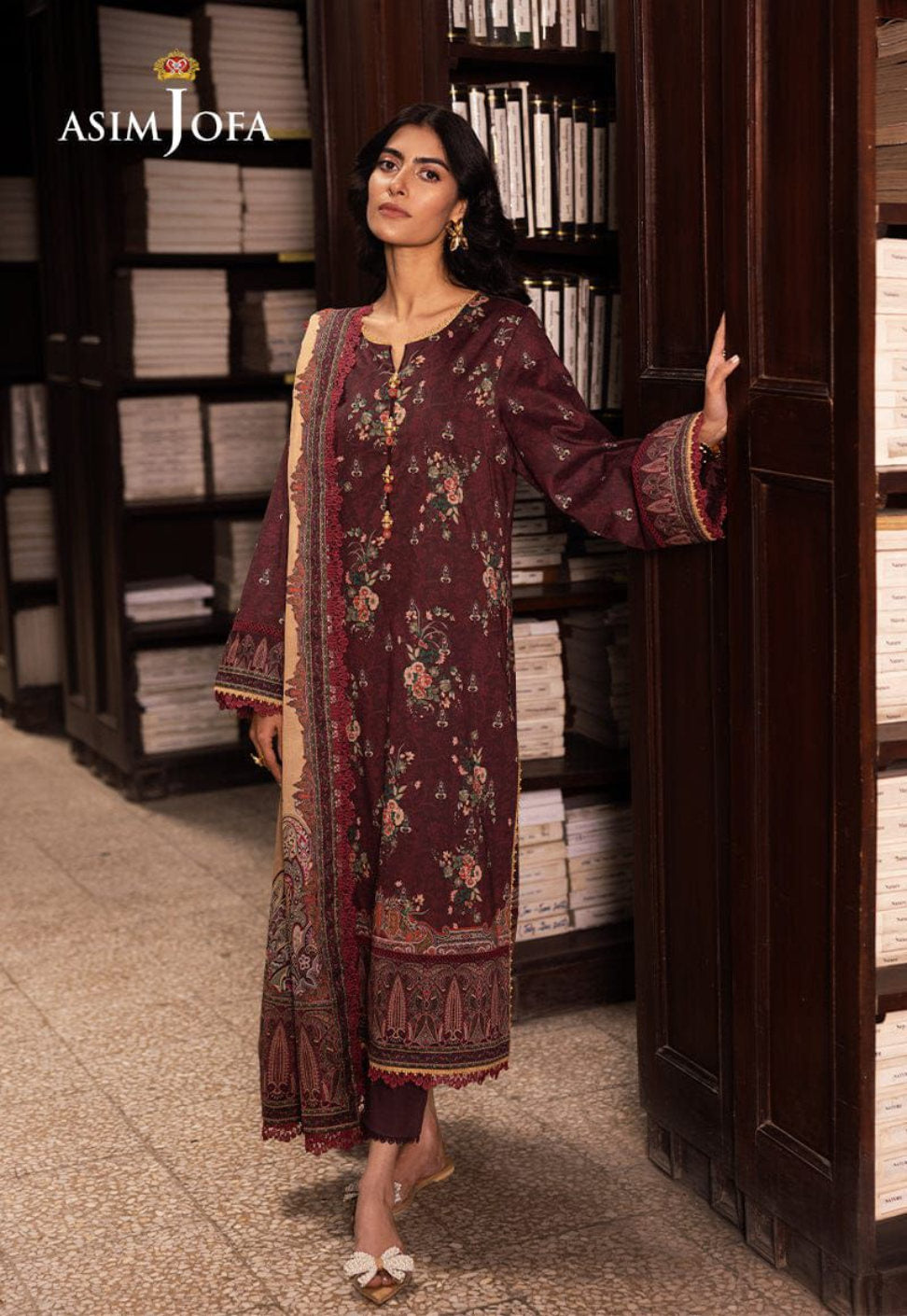 Asim JofaSummer Unstitched 3pc lawn Digital collection Summer season 2026