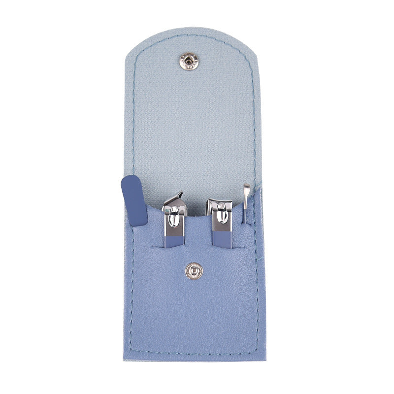 4 Pcs Manicure Set, Stainless Steel Nail Clippers Portable Nail File Tool, Professional Pedicure Set Beauty Set, For Travel Or Home