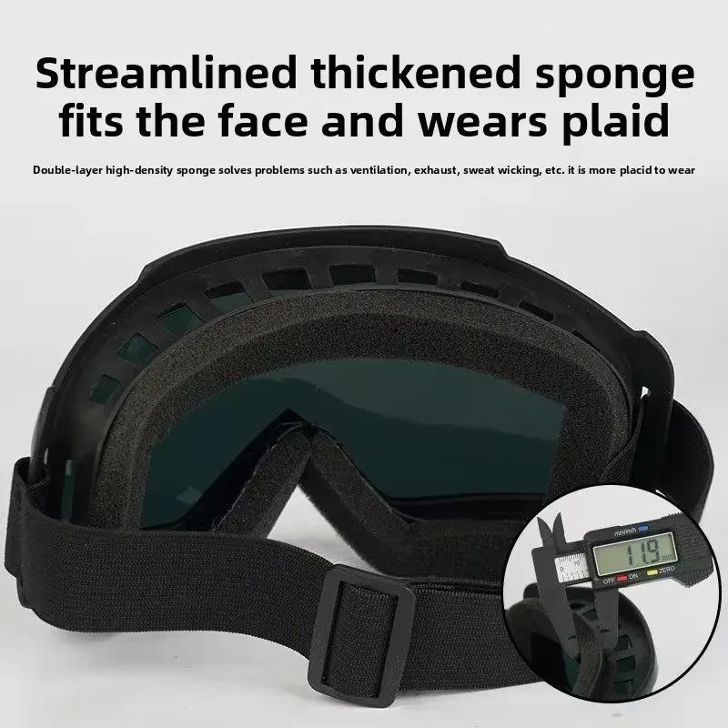 Anti-Fog Full Face Protective Mask with Integrated Goggles – Tactical Windproof & Impact-Resistant Shield for Cycling, Sports & Outdoor Activities