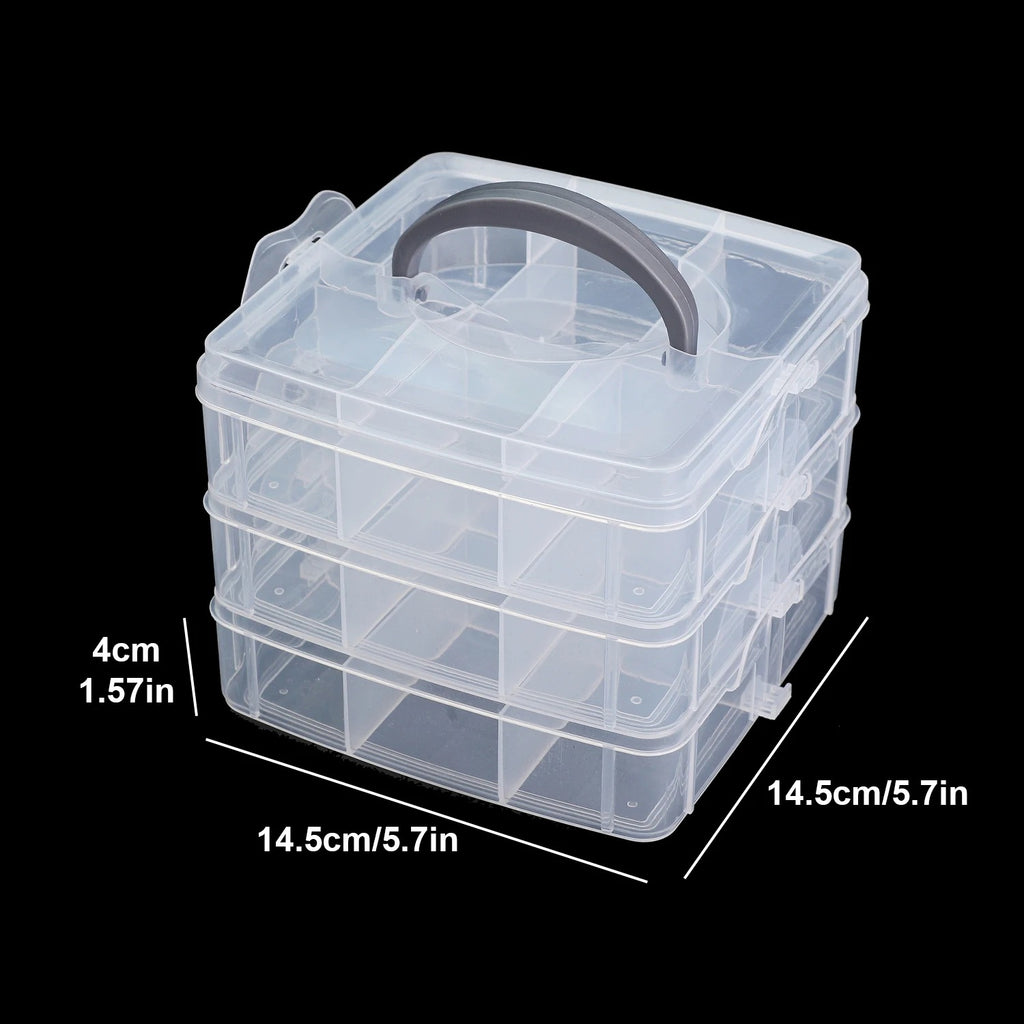 3/4/5 Layer Multifunctional Storage Box For Jewelry Beads DIY Handmade Crafts, Stackable Organizing Box, Practical And Convenien