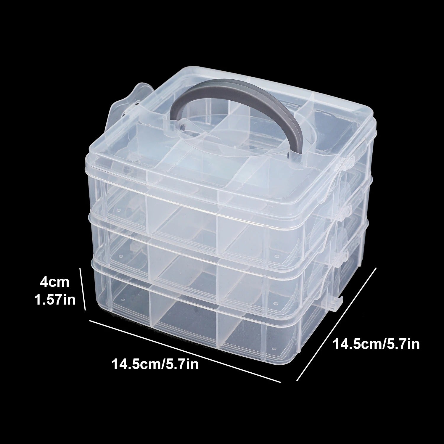 3/4/5 Layer Multifunctional Storage Box For Jewelry Beads DIY Handmade Crafts, Stackable Organizing Box, Practical And Convenien