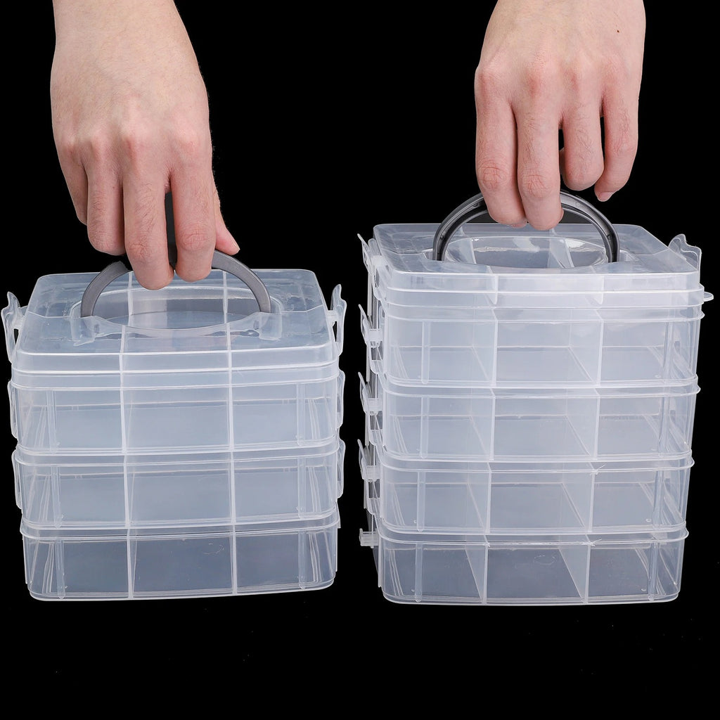 3/4/5 Layer Multifunctional Storage Box For Jewelry Beads DIY Handmade Crafts, Stackable Organizing Box, Practical And Convenien