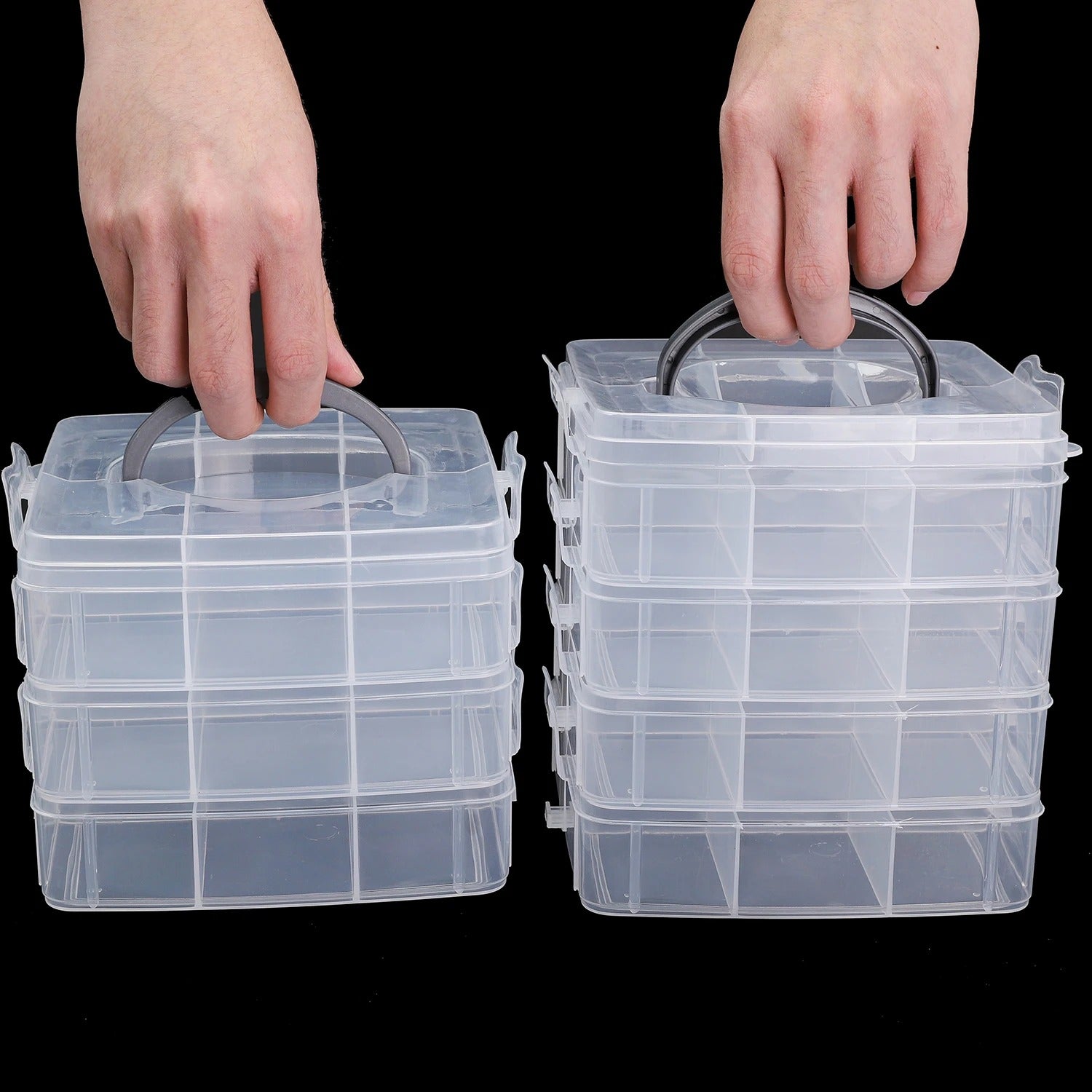 3/4/5 Layer Multifunctional Storage Box For Jewelry Beads DIY Handmade Crafts, Stackable Organizing Box, Practical And Convenien