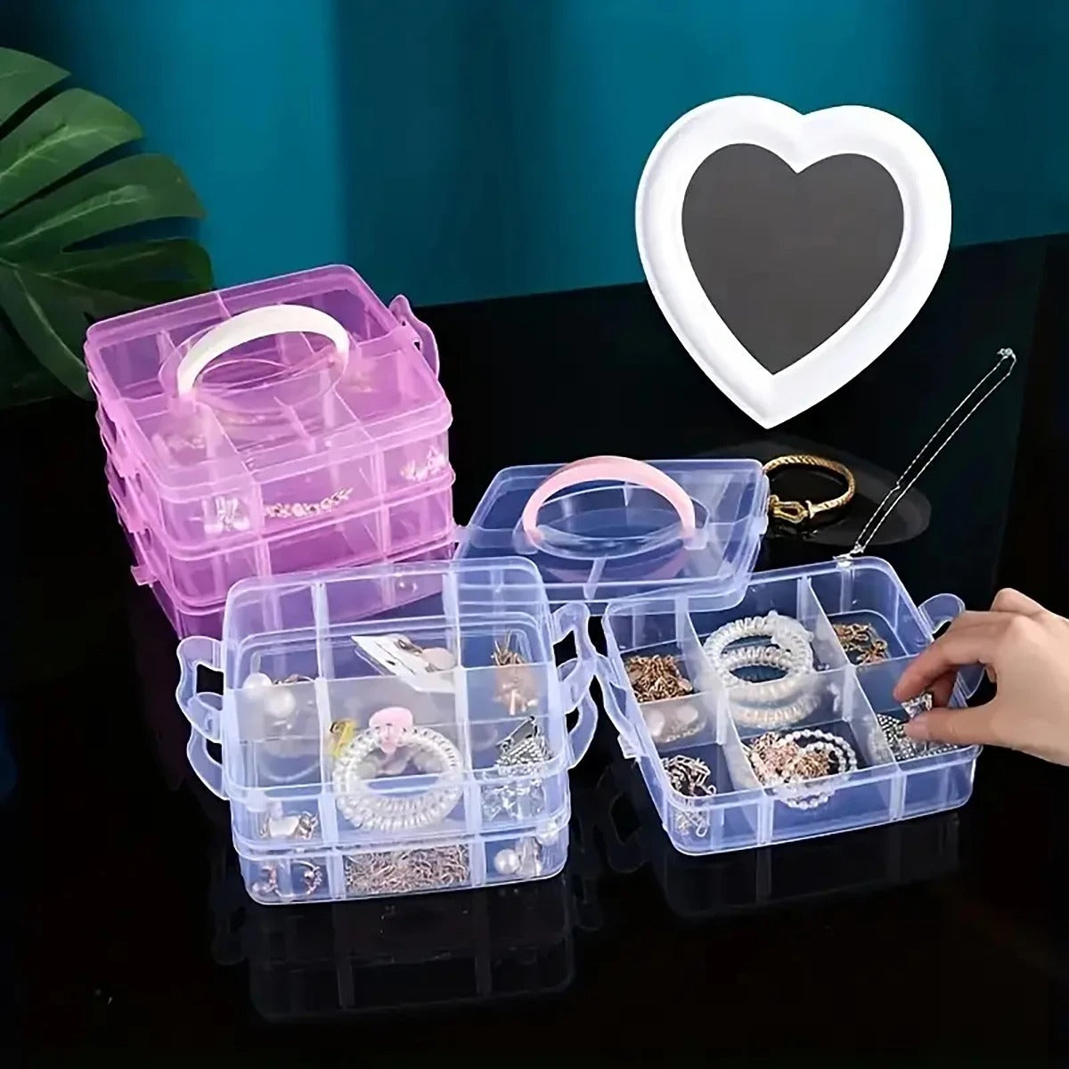 3/4/5 Layer Multifunctional Storage Box For Jewelry Beads DIY Handmade Crafts, Stackable Organizing Box, Practical And Convenien