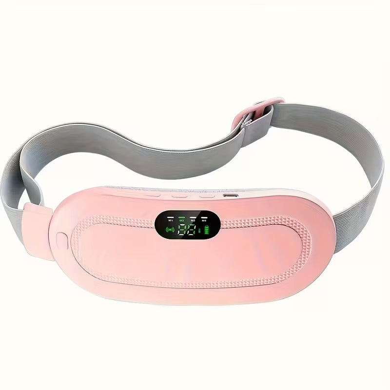 New Portable Cordless Heating Pad, Menstrual Heat Pad with 3-Temperature Settings & 4 Massage Modes, Fast-Heating Electric Back and Abdomen Warmer for Women and Girls