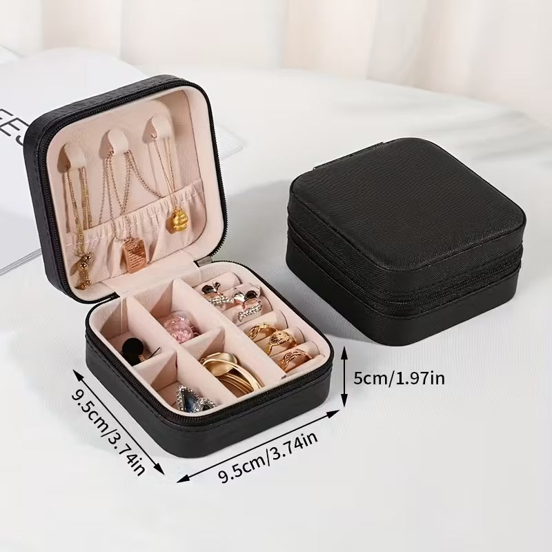 Organizer Bag, Perfect for Storing Various Travel Items Like Jewelry - a Portable Mini Travel Storage Box That Can Hold Necklaces, Earrings, And Ring Jewelry Boxes - an Ideal Gift for Women, Perfect for Valentine'S Day.