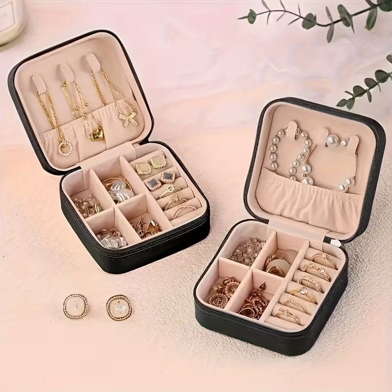 Organizer Bag, Perfect for Storing Various Travel Items Like Jewelry - a Portable Mini Travel Storage Box That Can Hold Necklaces, Earrings, And Ring Jewelry Boxes - an Ideal Gift for Women, Perfect for Valentine'S Day.
