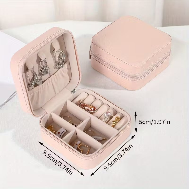 Organizer Bag, Perfect for Storing Various Travel Items Like Jewelry - a Portable Mini Travel Storage Box That Can Hold Necklaces, Earrings, And Ring Jewelry Boxes - an Ideal Gift for Women, Perfect for Valentine'S Day.