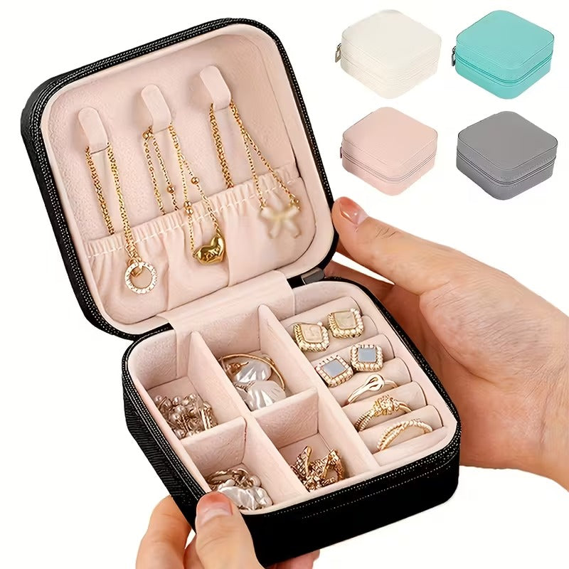 Organizer Bag, Perfect for Storing Various Travel Items Like Jewelry - a Portable Mini Travel Storage Box That Can Hold Necklaces, Earrings, And Ring Jewelry Boxes - an Ideal Gift for Women, Perfect for Valentine'S Day.