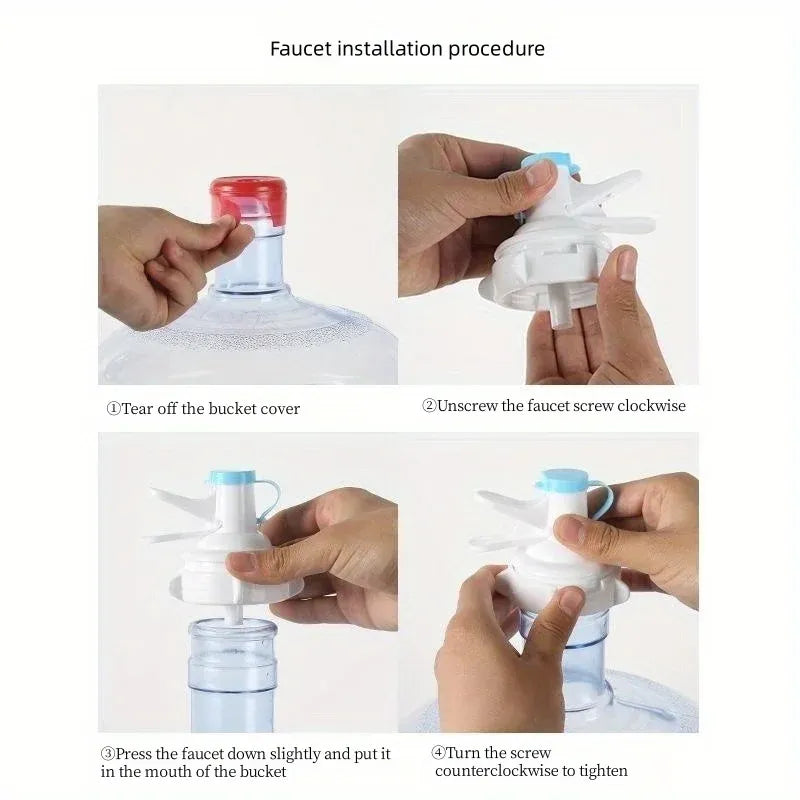 Heavy-Duty Metal Water Bottle Stand for 19L Capacity Water Bottle + Water Dispenser Tap (Nozzle Included)