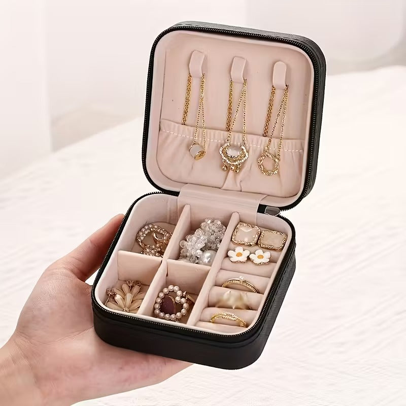 Organizer Bag, Perfect for Storing Various Travel Items Like Jewelry - a Portable Mini Travel Storage Box That Can Hold Necklaces, Earrings, And Ring Jewelry Boxes - an Ideal Gift for Women, Perfect for Valentine'S Day.