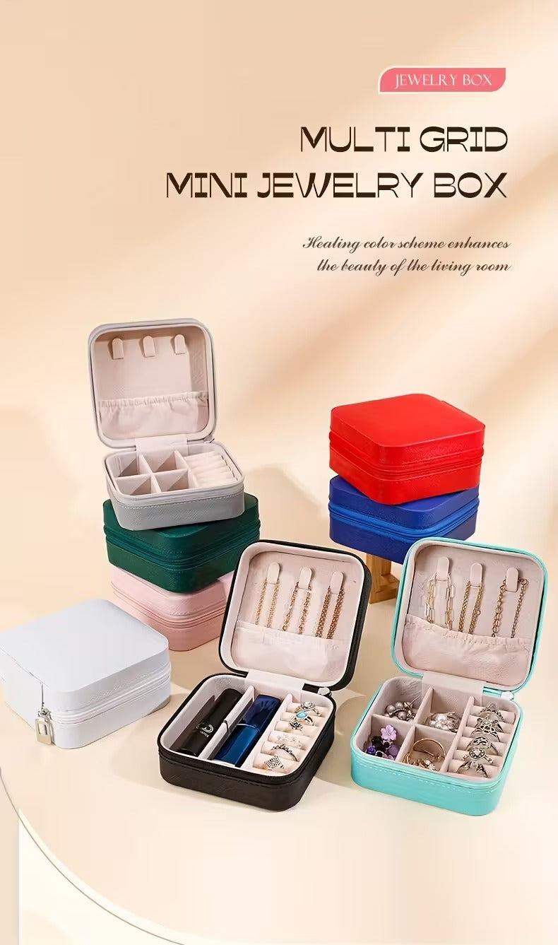 Organizer Bag, Perfect for Storing Various Travel Items Like Jewelry - a Portable Mini Travel Storage Box That Can Hold Necklaces, Earrings, And Ring Jewelry Boxes - an Ideal Gift for Women, Perfect for Valentine'S Day.