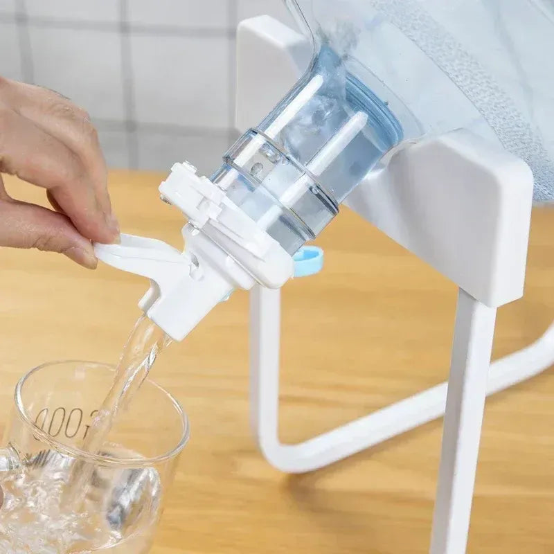 Heavy-Duty Metal Water Bottle Stand for 19L Capacity Water Bottle + Water Dispenser Tap (Nozzle Included)