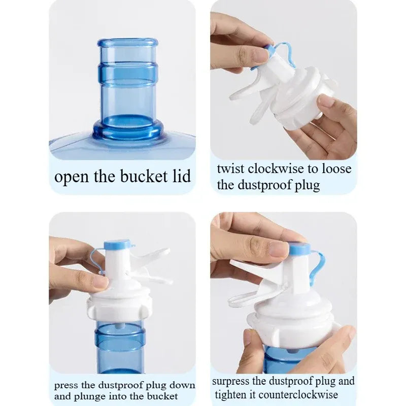 Heavy-Duty Metal Water Bottle Stand for 19L Capacity Water Bottle + Water Dispenser Tap (Nozzle Included)